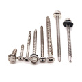 Stainless steel SS410 SS304 SS316 hex head roofing Screw, Self drilling screw ,hex head self tapping roofing screw